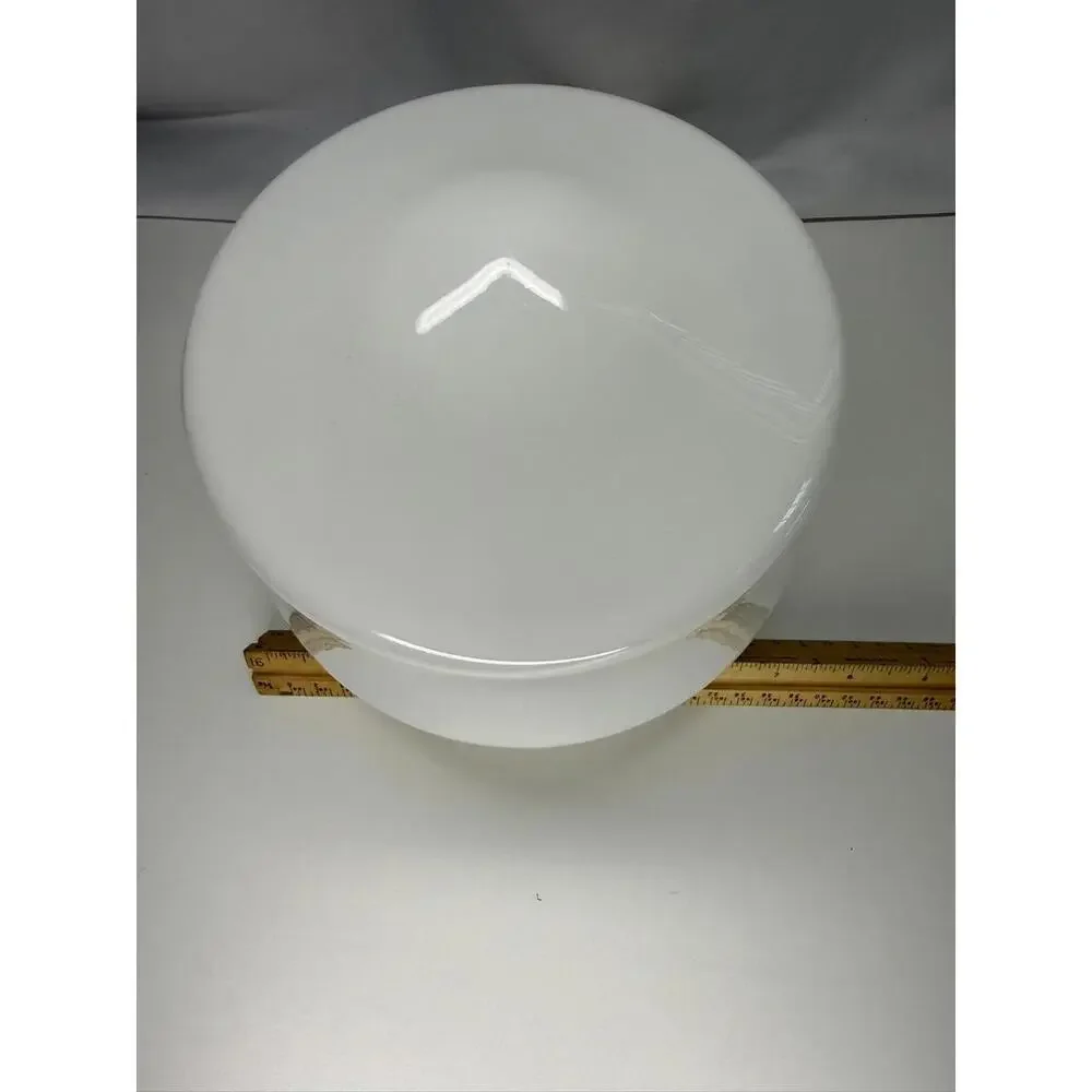 Milk Glass Schoolhouse Light Shade‎ Globe 6in Fitter Ceiling Pendant White Opal